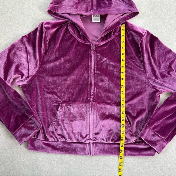 Victoria’s Secret PINK velour shine matching lounge set. Top XXL. Bottom… - Picture 8 of 16